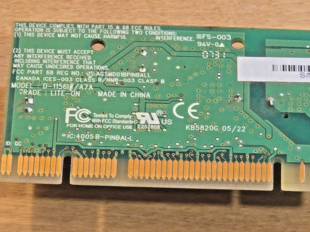 Modem D-11561#/A7A LITE-ON