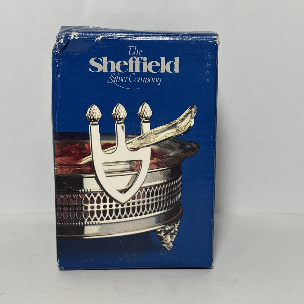 Sheffield Silverplate Casserole Spoon Rest #1180 Italy Vtg Kitchen Tableware