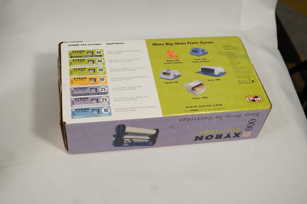 Xyron 900 Label Sticker Maker Craft System Laminator Machine, labels, case