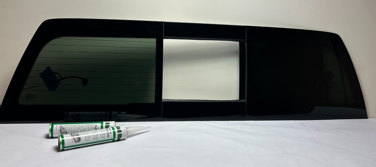 Fit 2014-2018 GMC Sierra 1500 Rear Glass Power Slider Heated w/ Regulator+2Glues