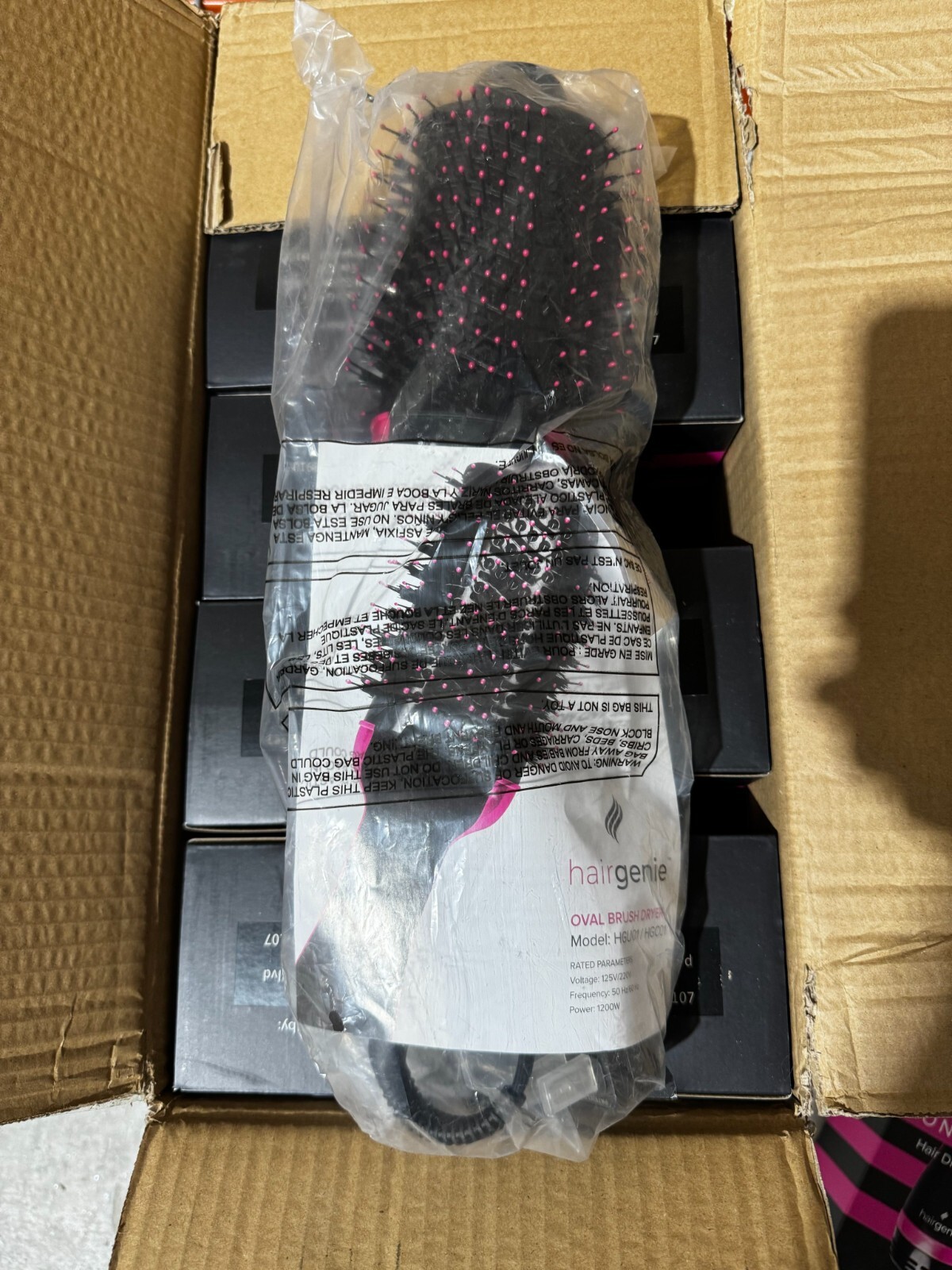 Hair Dryer Brush HairGenie - 4-in-1 Blow Dryer & Volumizing Styler for All Hair