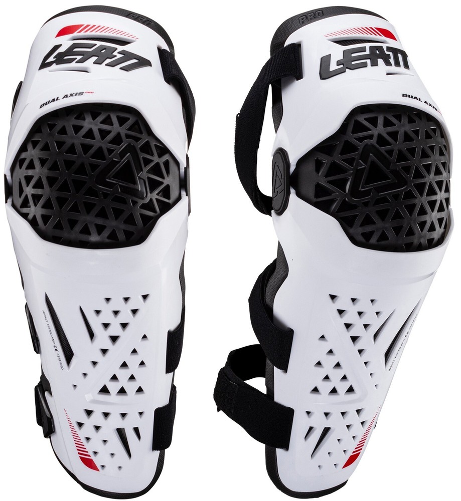 Leatt Dual Axis Pro Knee & Shin Guards White