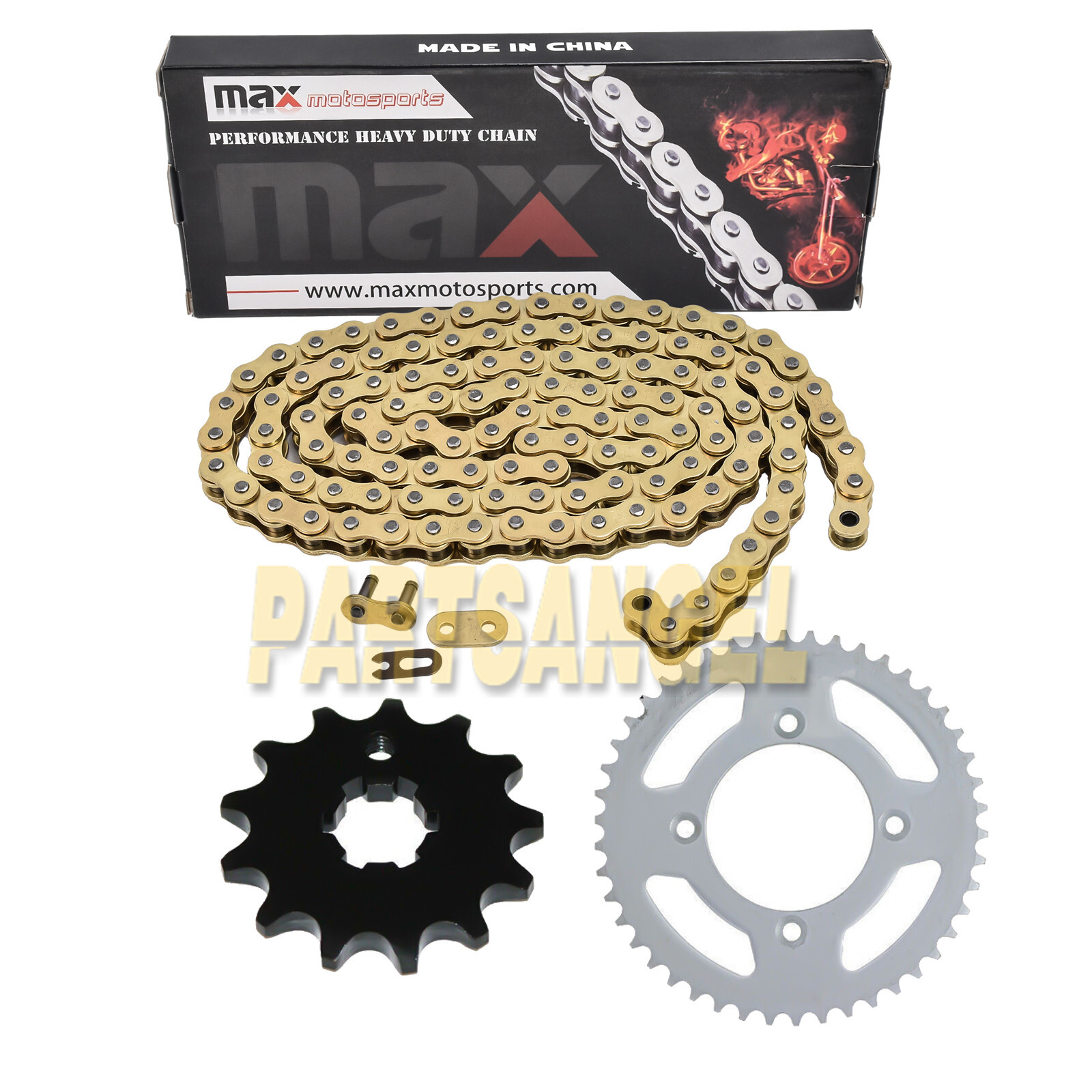 Drive Chain & Sprocket Kit for Yamaha TTR90 TTR90E 2000-2007 / TTR110E 2008-2020