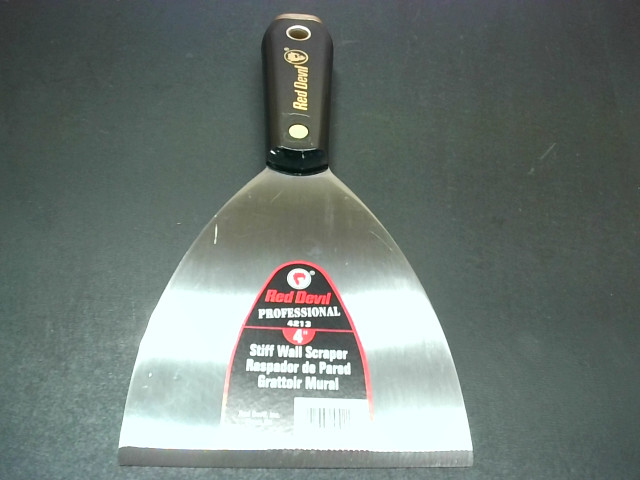 Red Devil 4213 Stiff Wall Scraper 4" Gray - New No Box