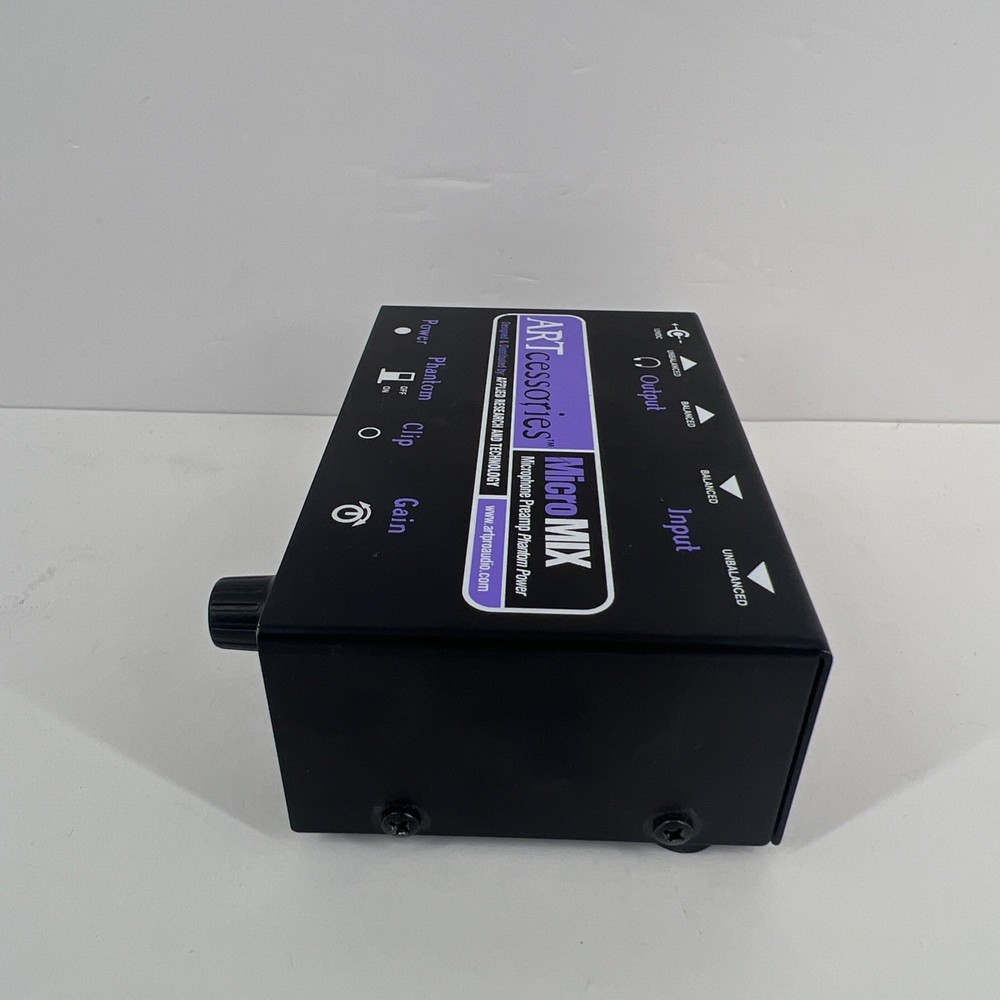 ARTCESSORIES MICROMIX MICROPHONE PREAMP WITH PHANTOM POWER