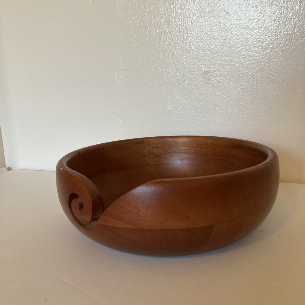 Loops & Threads Dark Mango Wood Bowl - Large