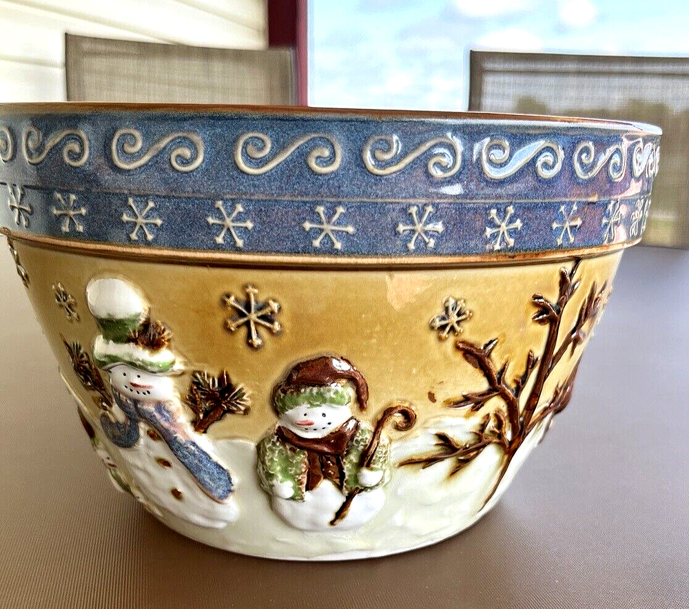 St. Nicholas Square, Forest Friends Pattern Large Serving, Mixing Bowl, 9 5/8" W