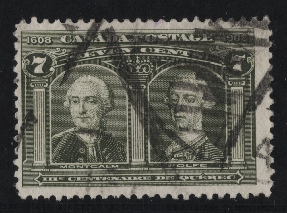 #100 Tercentenary 7c Canada used