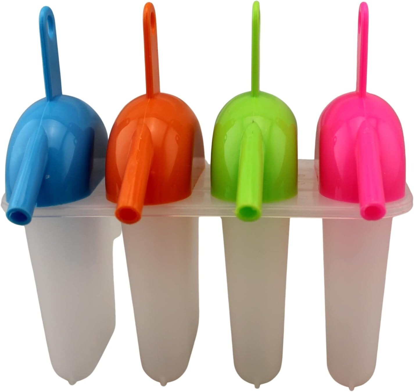 Ice Lolly Pop Mold Popsicle Maker with Straw Makes BPA Free Just Pop In The Free