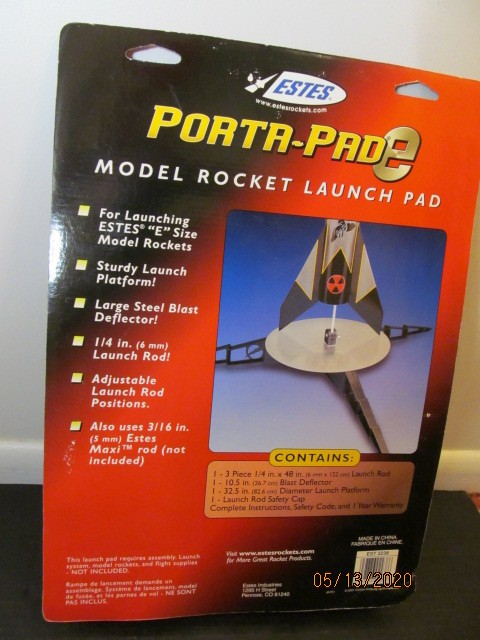 Estes Porta-Pad E Model Rocket Launch Pad for E Size Rockets, EST2238