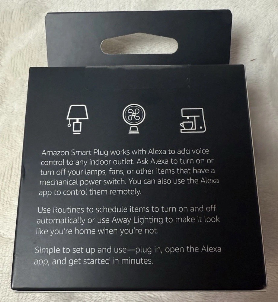 Amazon Smart Plug Works With Alexa. Electronic Plug, Wall Plug,