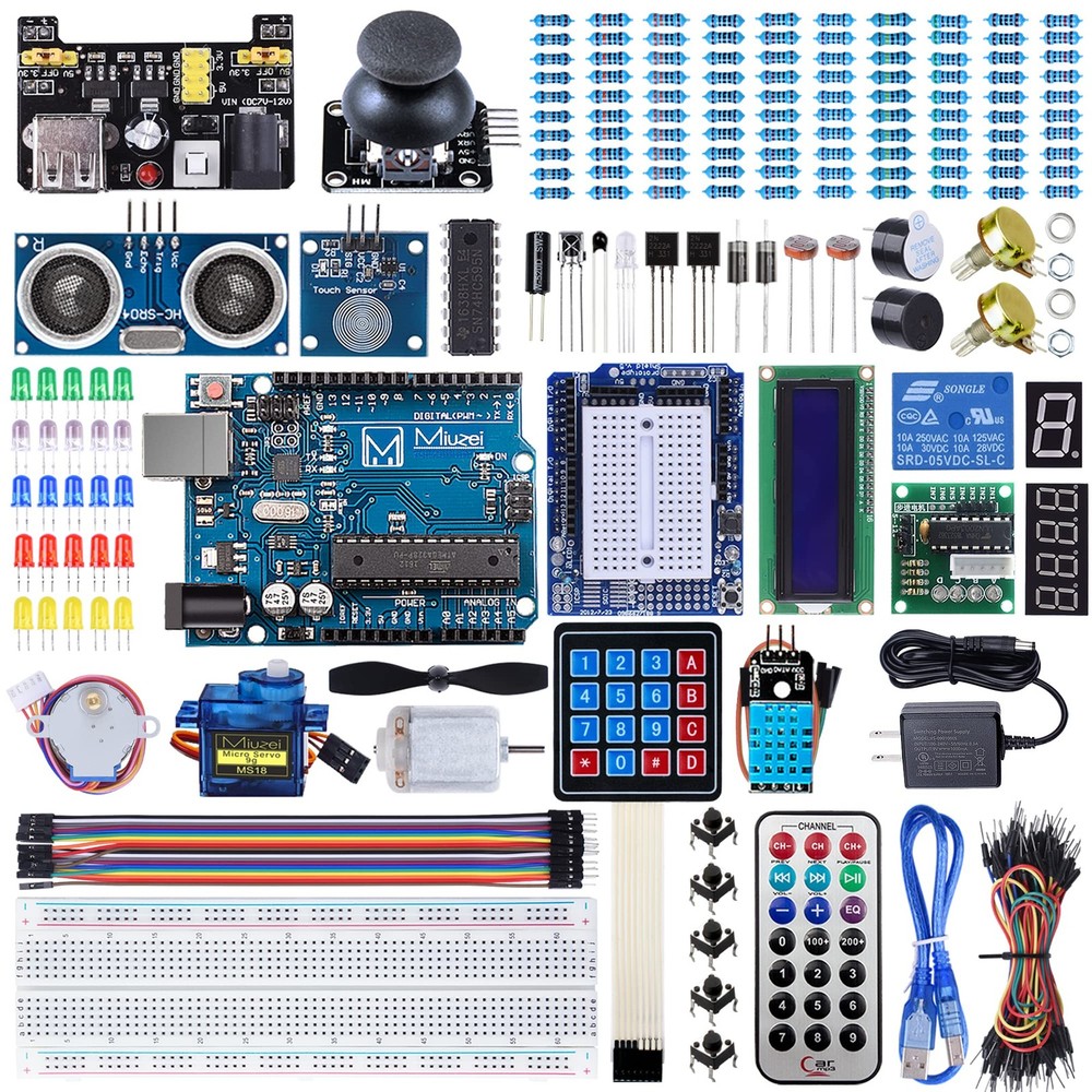 Starter Kit Compatible with Arduino Projects with Microcontroller, LCD1602 Mo...