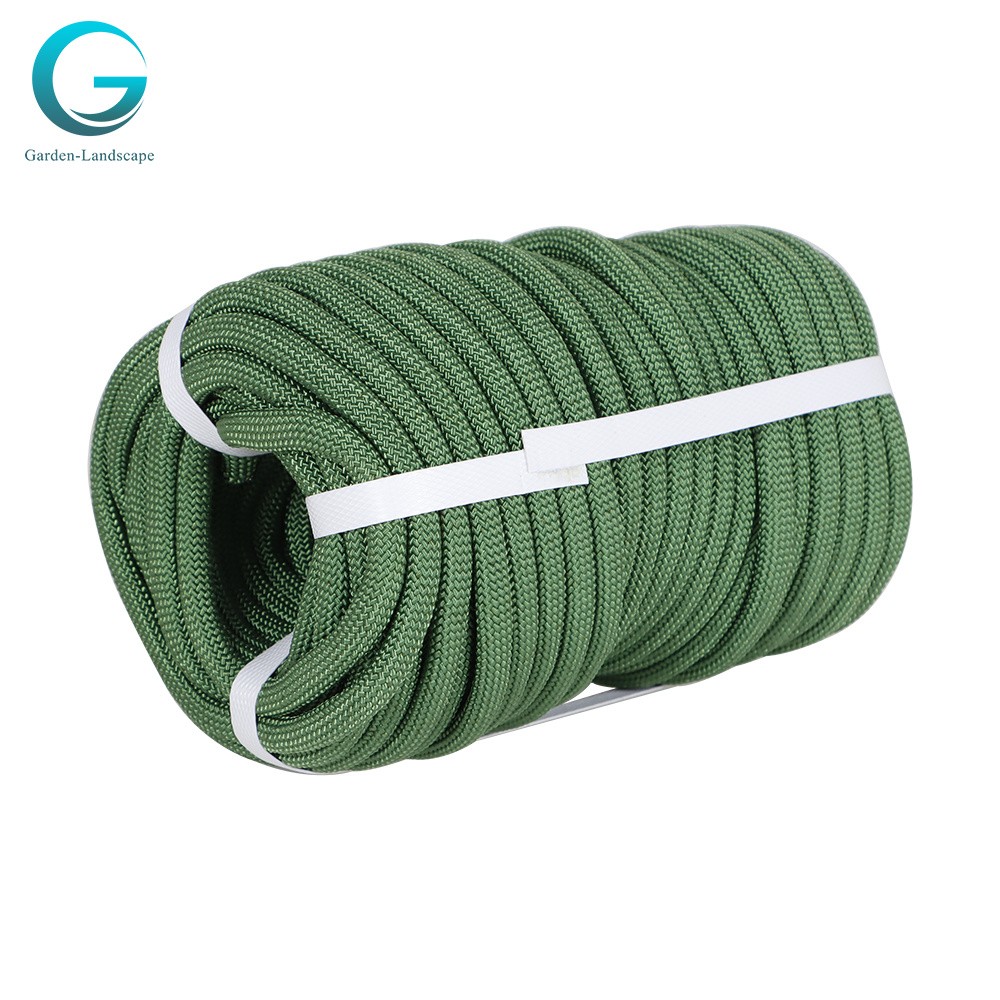 3/8"×100' Sturdy Army Green High Strength Pulling Rope Braided Polyester Rope
