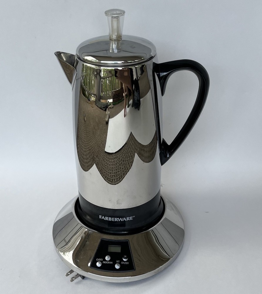 Farberware Millennium 2-12 Cup Cordless Programmable Percolator FCP512 READ