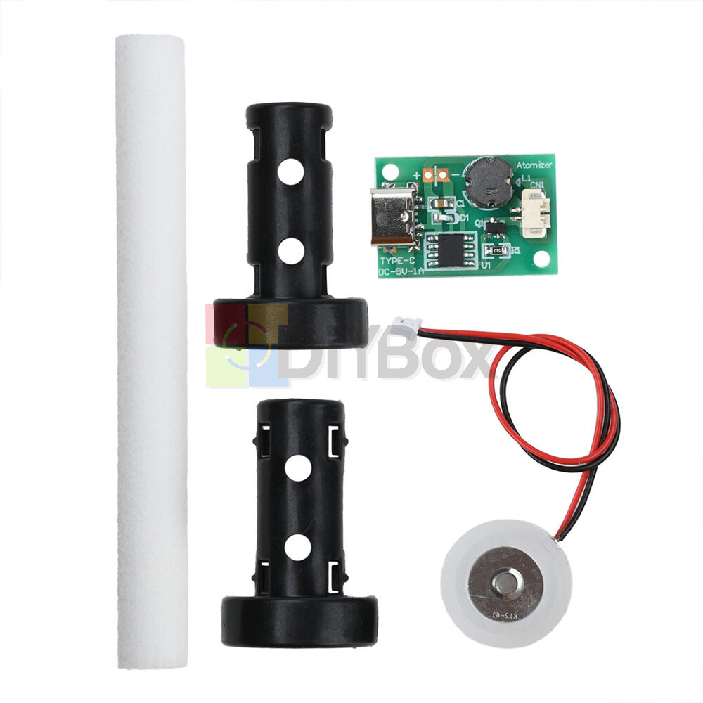 DIY Type-C Ultrasonic Mist Maker Atomizing Module Humidifier With Atomizer Sheet