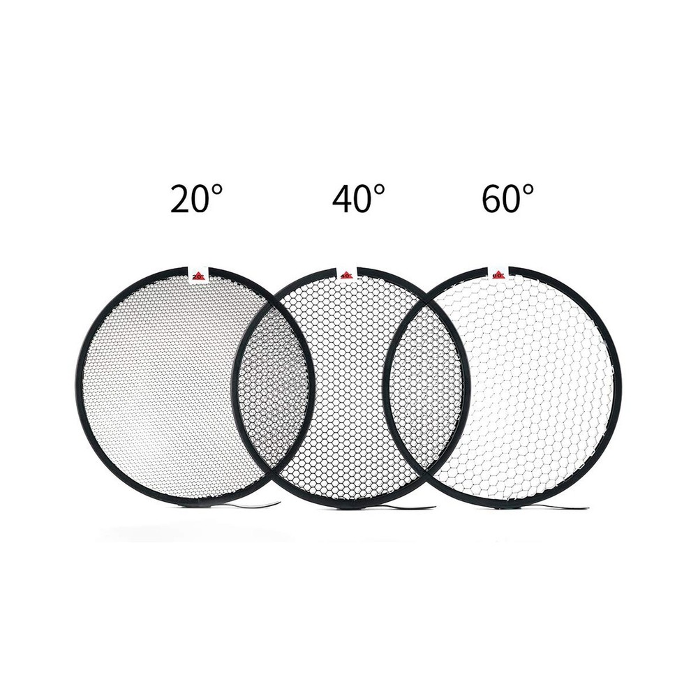 Soonpho 7" Standard Reflector Diffuser Lamp Shade Dish with 20° /40°/ 60° Deg...
