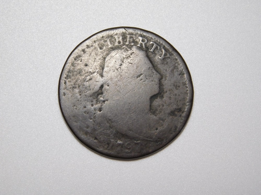 VINTAGE US COINS 1797 DRAPED BUST LARGE CENT