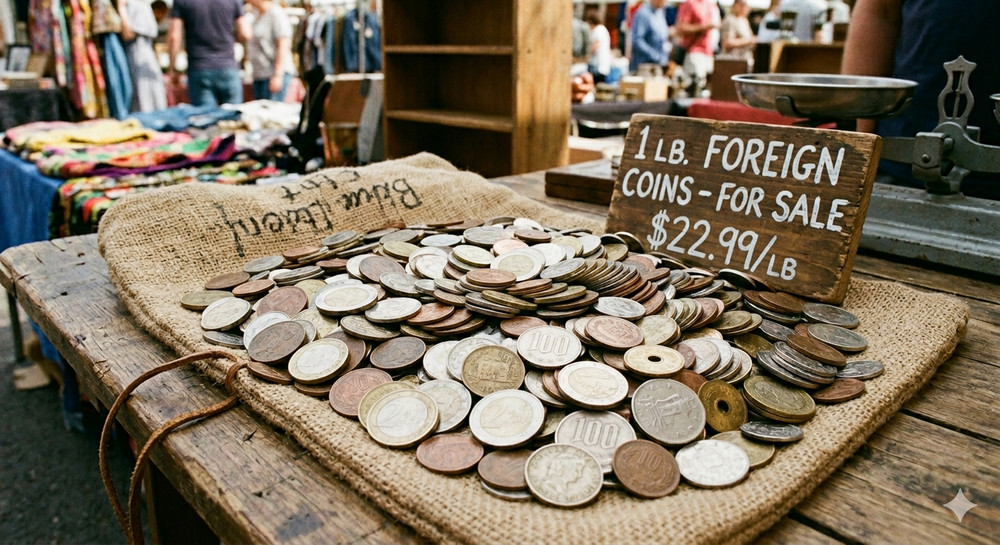 Bulk Mixed Foreign World Coins Lot 1 Lb Pound