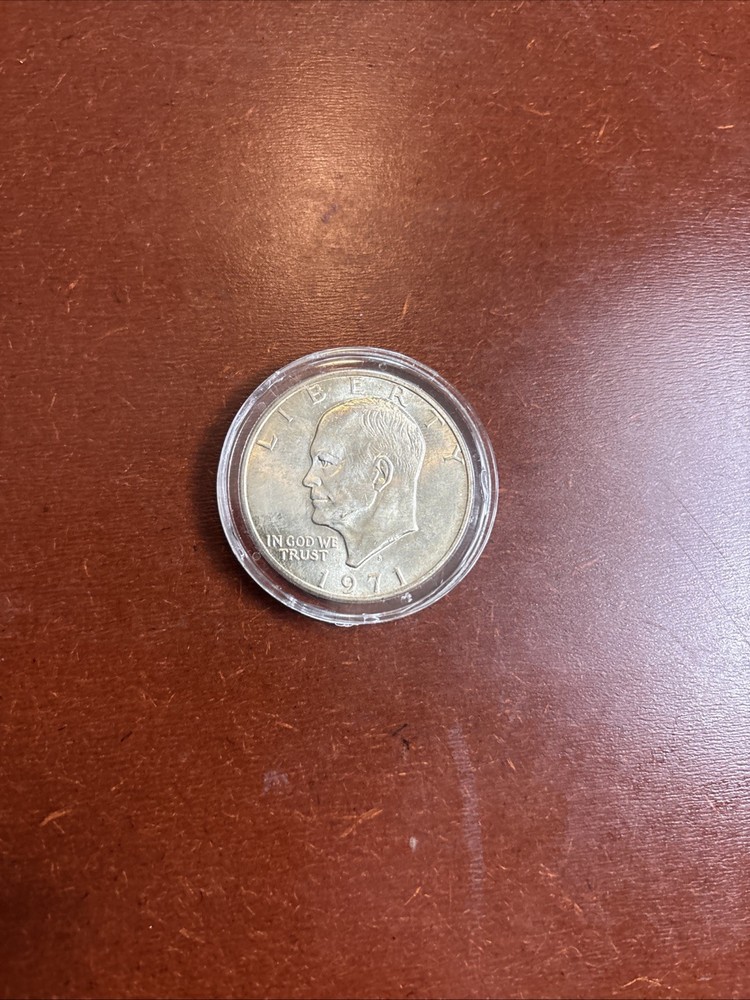 1971-S $1 Eisenhower 40% Silver Dollar Uncirculated - RAW - Encapsulated