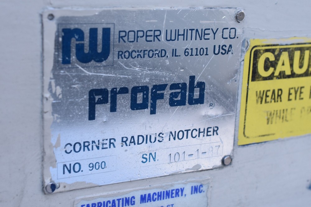 Roper Whitney Profab Corner Radius Notcher # 900