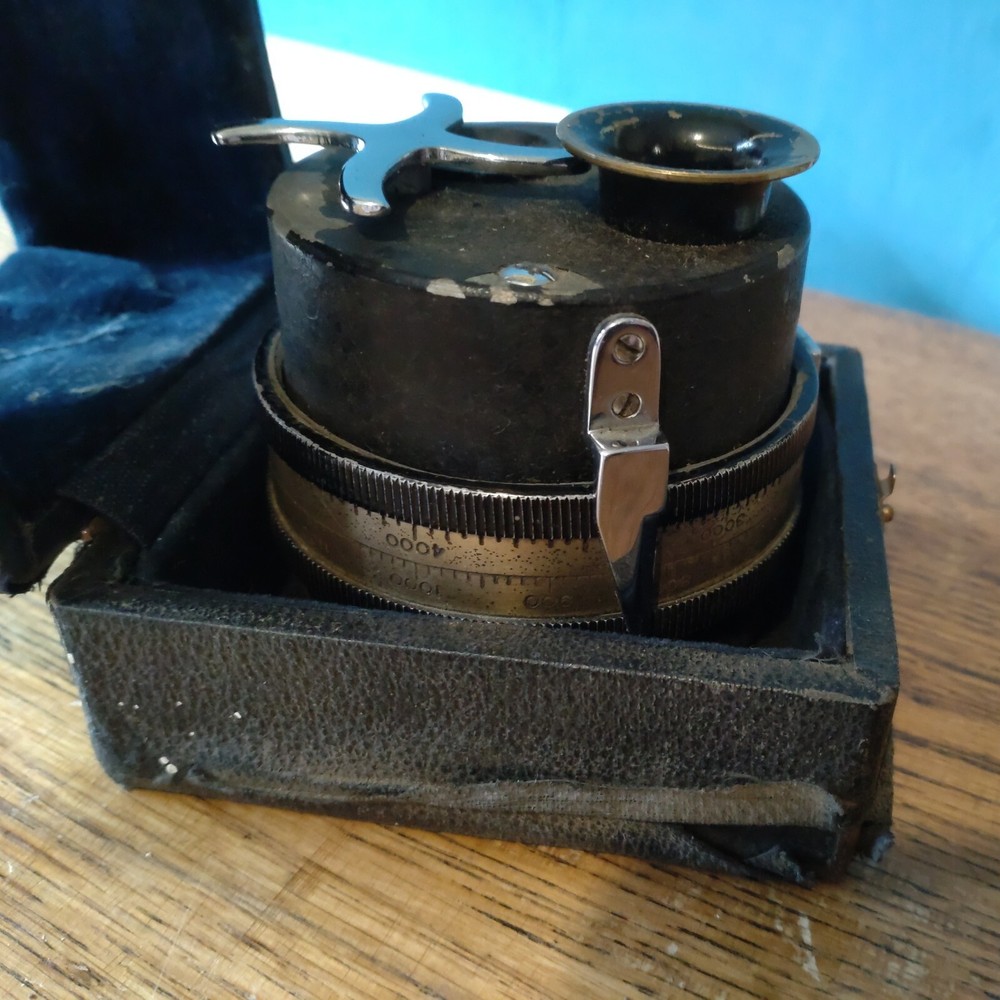 Vintage Boulin Stroboscope Tachometer. Clockwork Scientific Instrument
