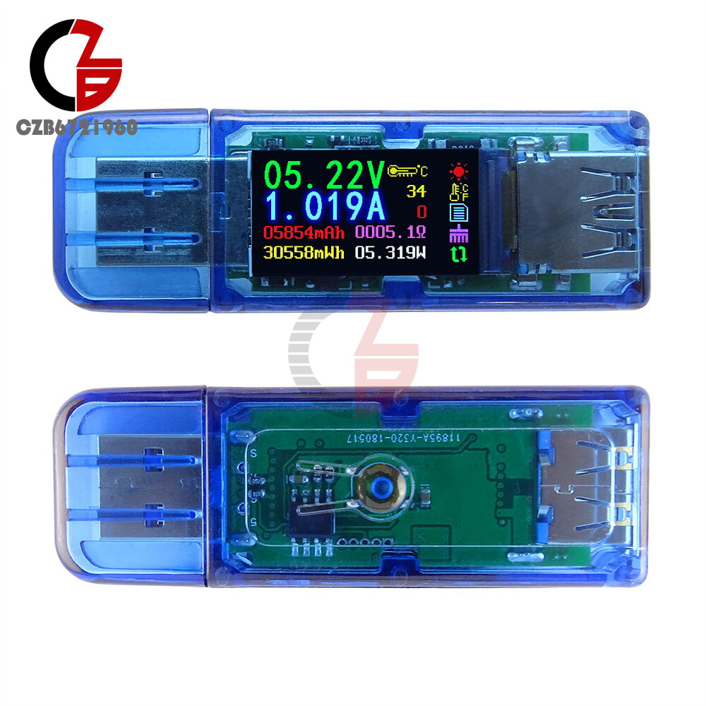 AT34 USB 3.0 Voltage Current Battery Capacity Meter Tester Voltmeter Ammeter