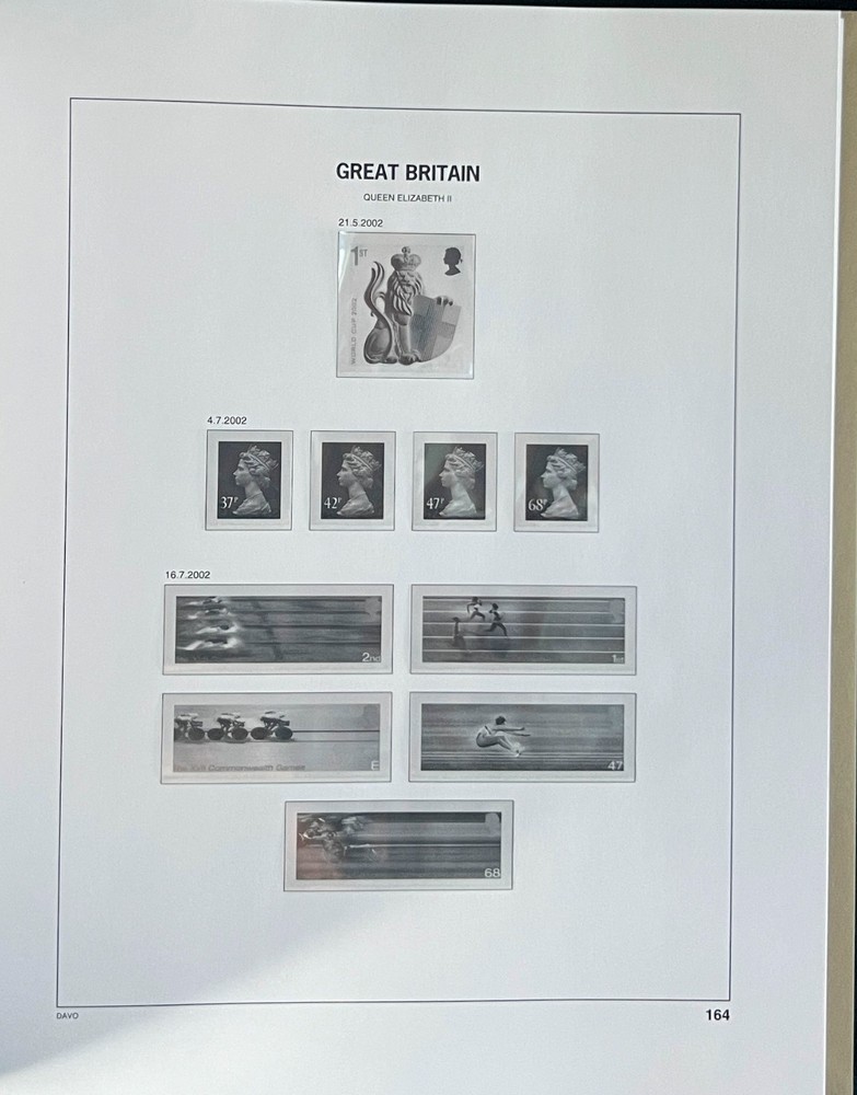 Great Britain Davo Lux Hingeless Album 2000-2002 ZAYIX