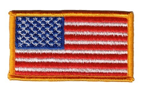 U.S. Flag Sleeve Patch 4.5 x 8 cm Sew on.