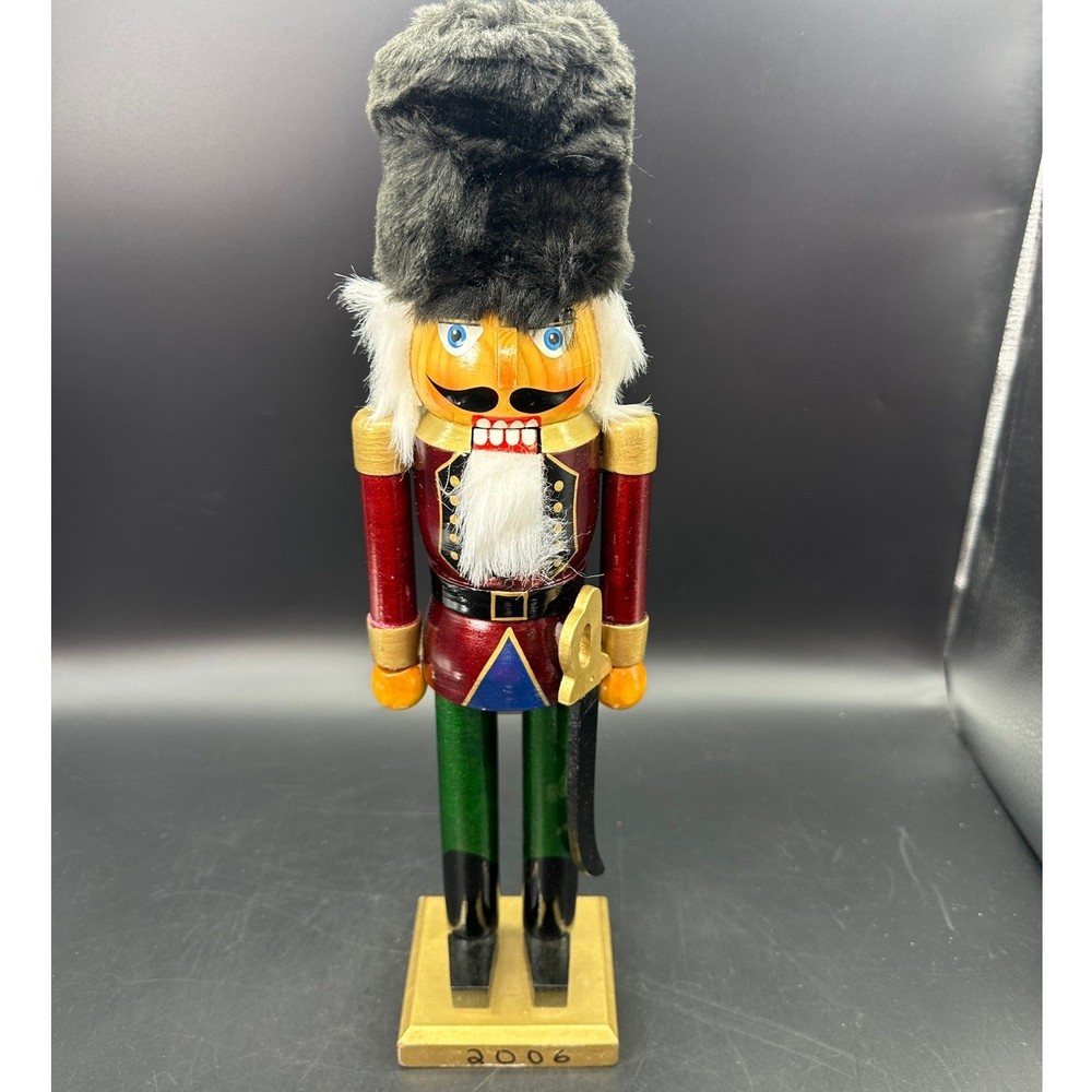 Nutcracker Soldier Sword Fur Hat 15 inch READ