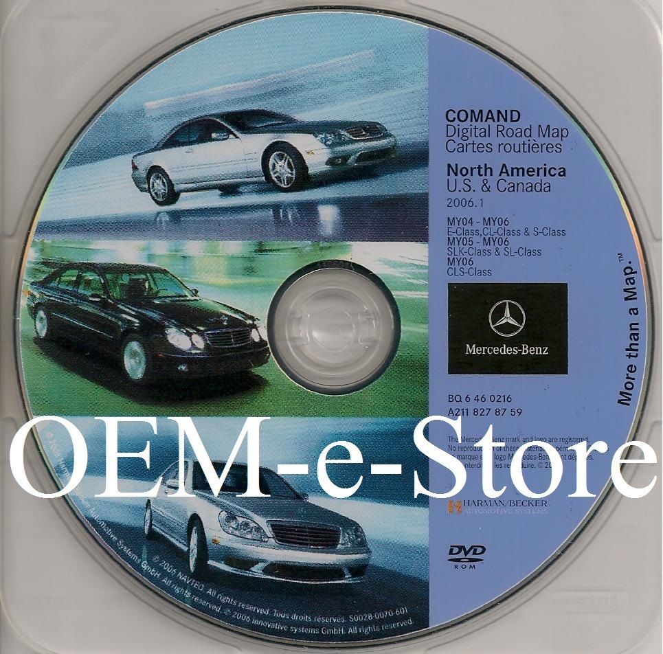 2004 2005 2006 2007 Mercedes E320 E350 E500 E550 E55 AMG Navigation OEM DVD Map