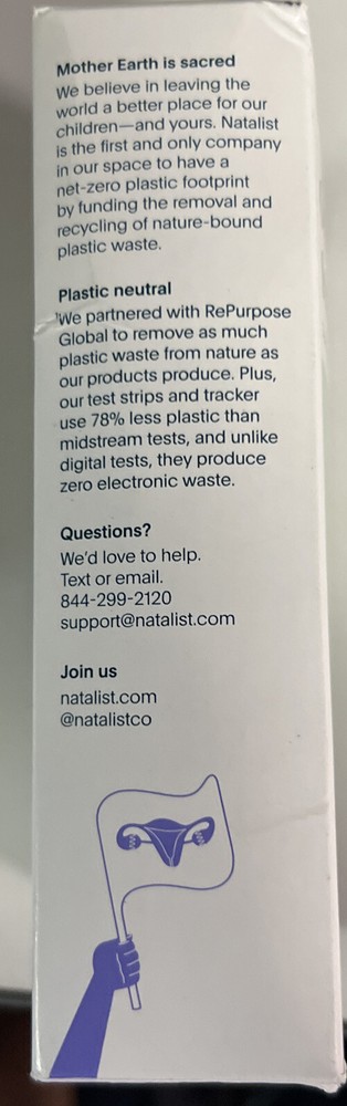 * Natalist * Ovulation Test Strips 30ct ( + Silicone Urine Cup & Cycle Tracker)
