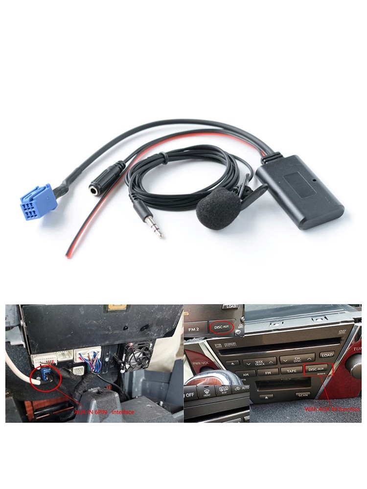Cable Adapter Cable ABS BT5.0 Version Black Module Handsfree