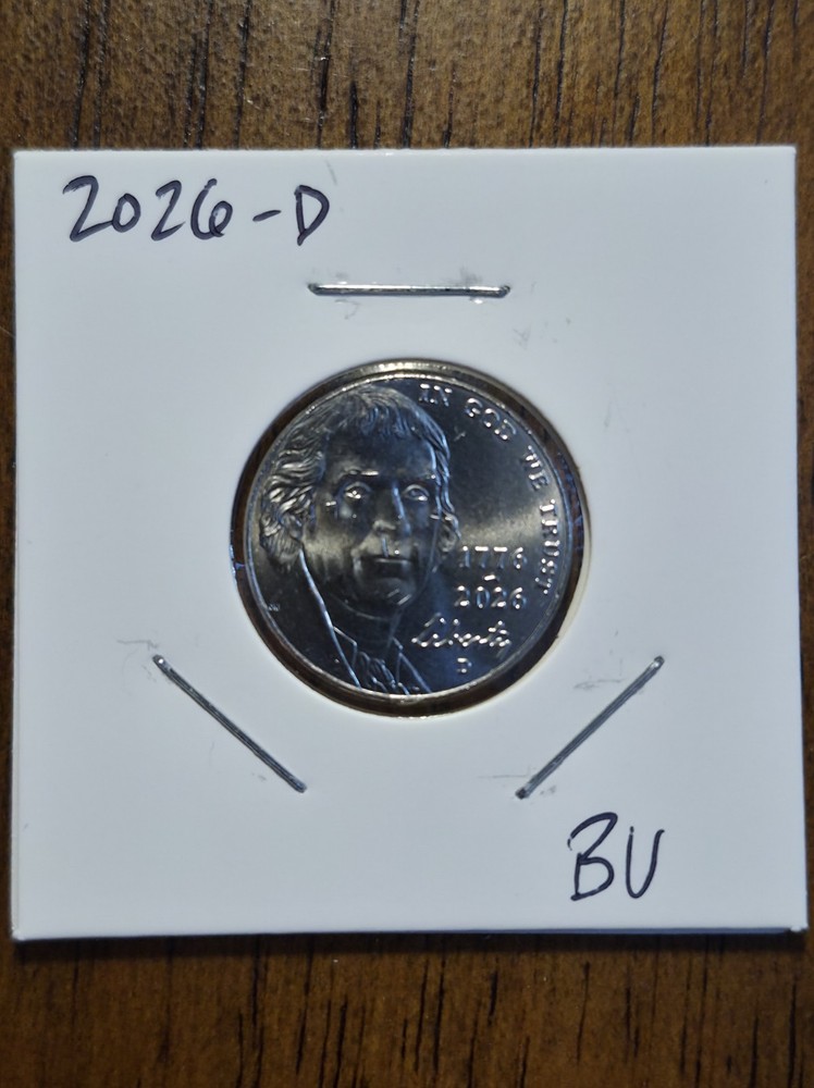 2026-D Jefferson Nickel, SemiQ, Uncirculated