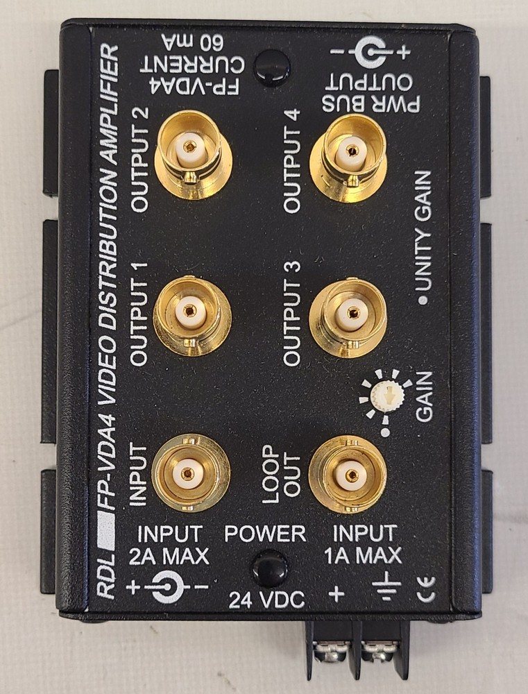 RDL FP-VDA Video Distribution Amplifier No Power Supply NOS ( Flat-Pak )