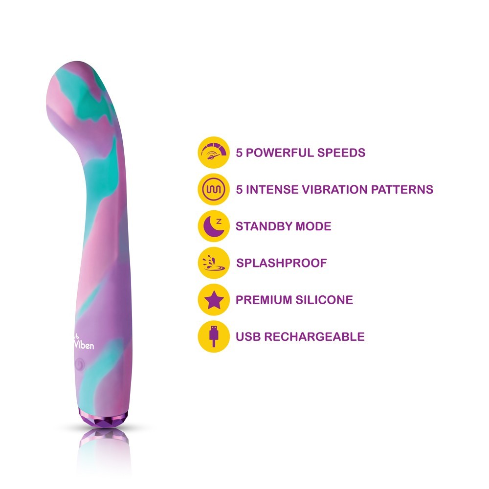 G Spot Vibrator Rechargeable Silicone Viben Devotion Waterproof