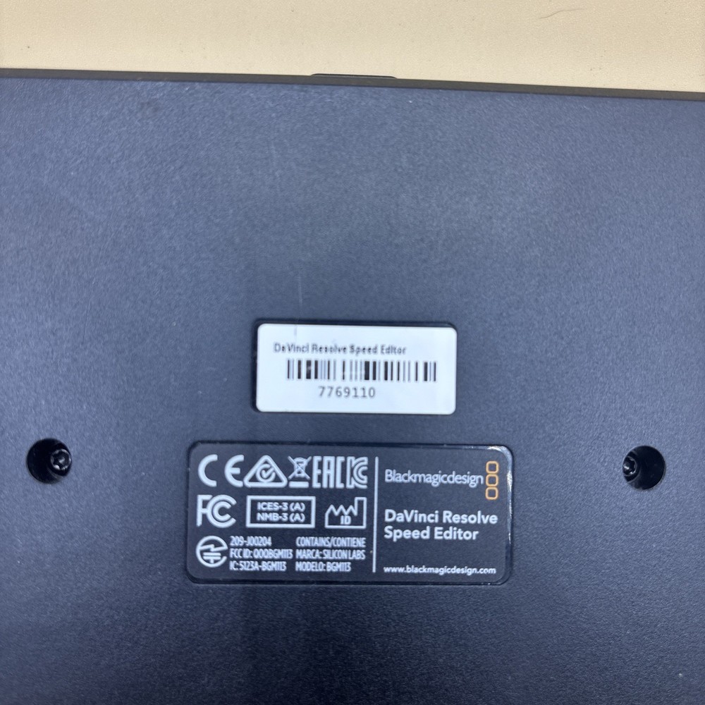 Speed Editor Blackmagic Design DaVinci Resolve No Studio license