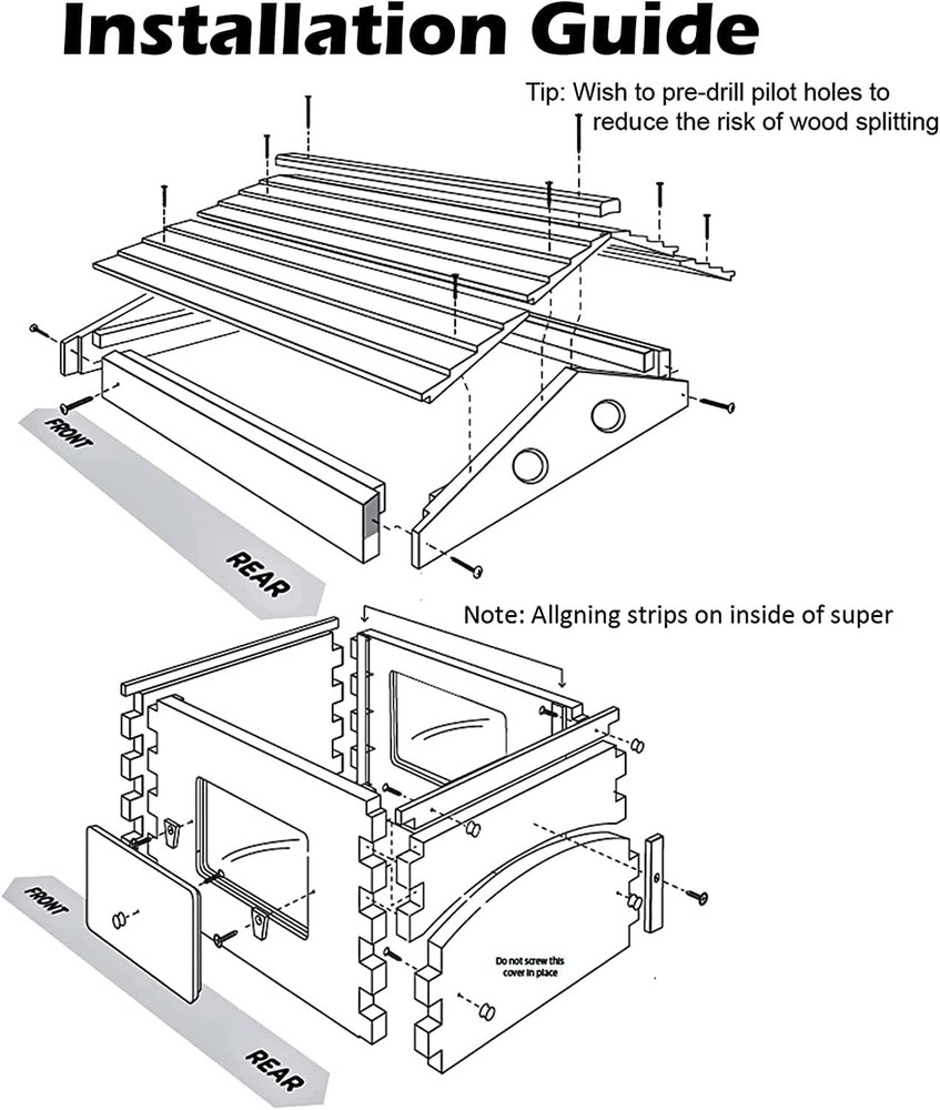 Complete Bee Hives Starter Kit 7 Auto Flow Frames + Beekeeping Supplies Bee Box