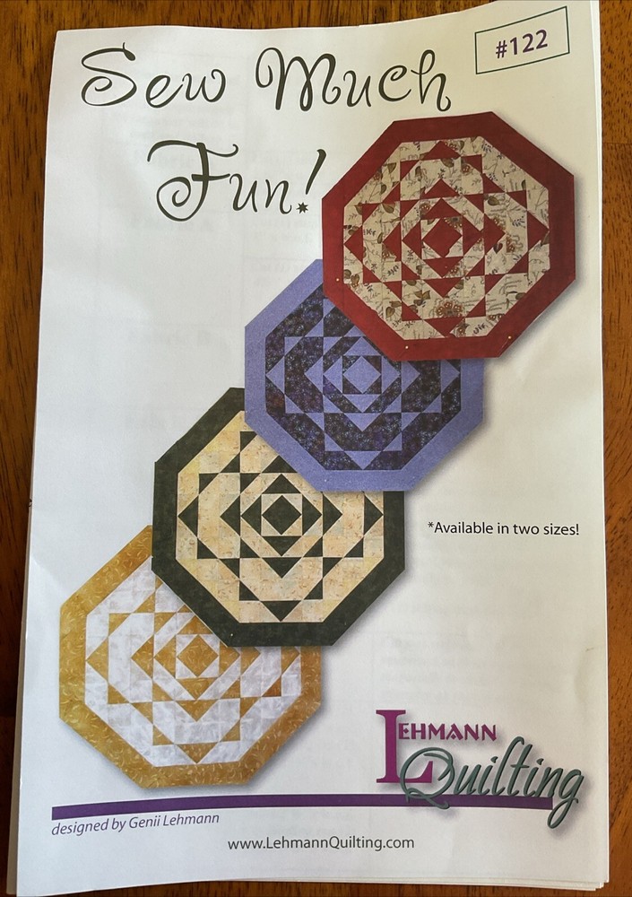 Lehman  Quilting Table Topper Quilt Pattern #122 - Sew Much Fun!