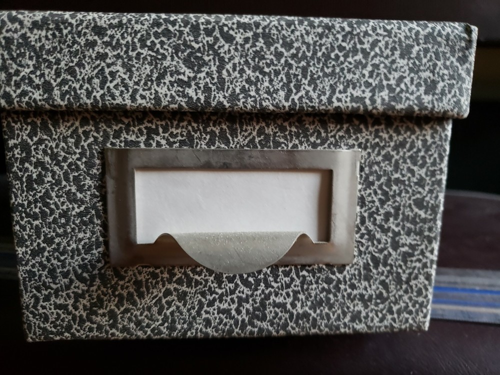 Globe-Weise Card Catalog Box