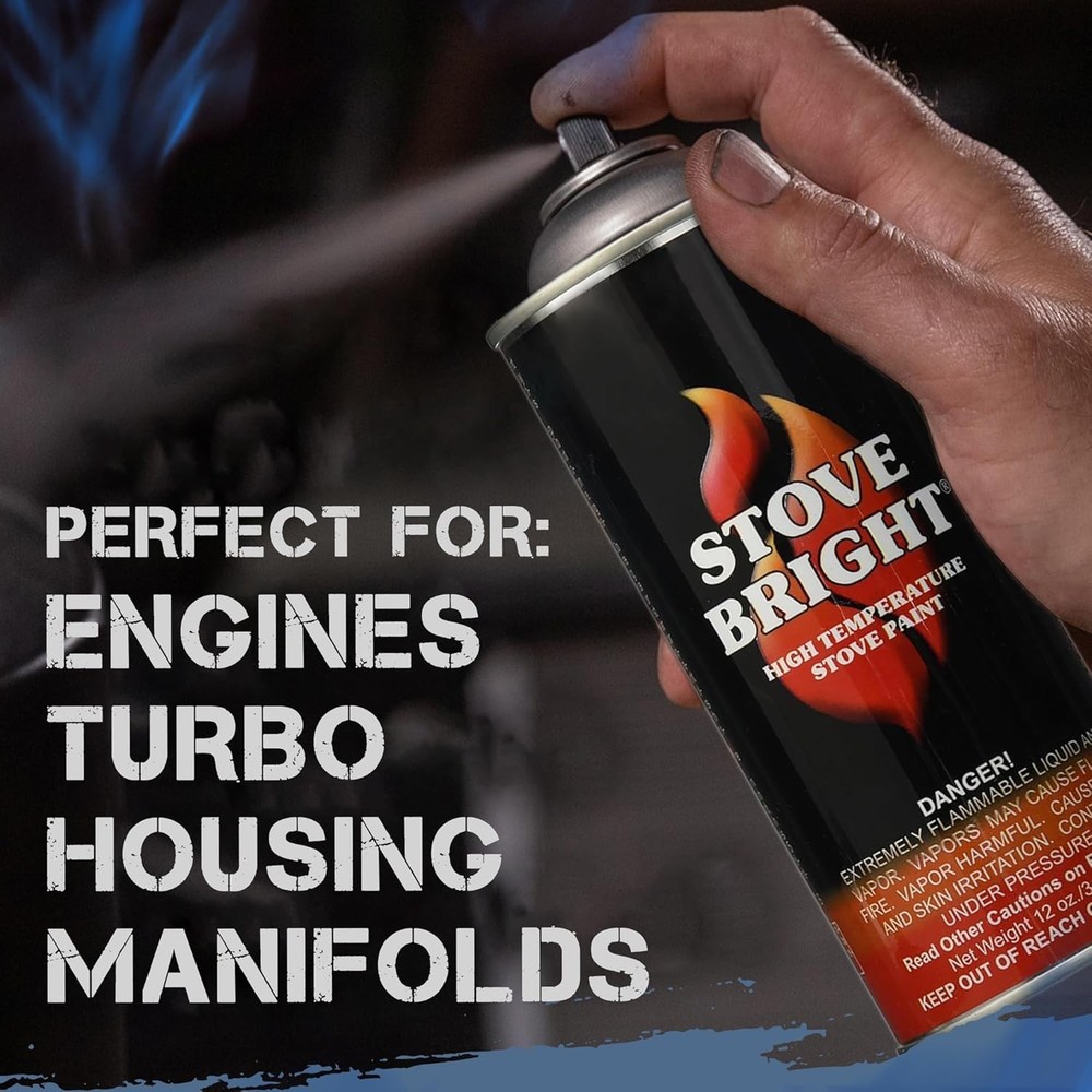 Metallic Blue High Temp Spray Paint - Rust Resistant