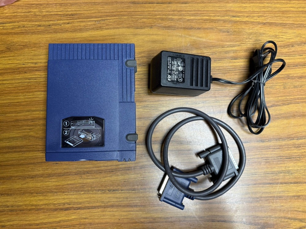 Iomega Zip 100 External Drive Parallel Port (Tested Working)