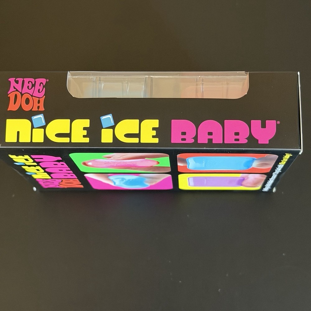 NeeDoh Nice Ice Baby Sensory Squish Cube Super Solid Stress Toy