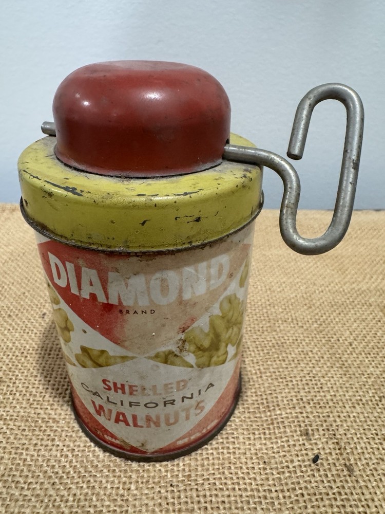 Vintage Diamond Shelled Walnuts With Key