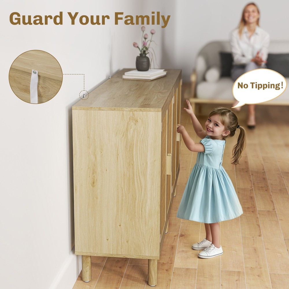 Two Double-tier Cabinets for Ample Storage