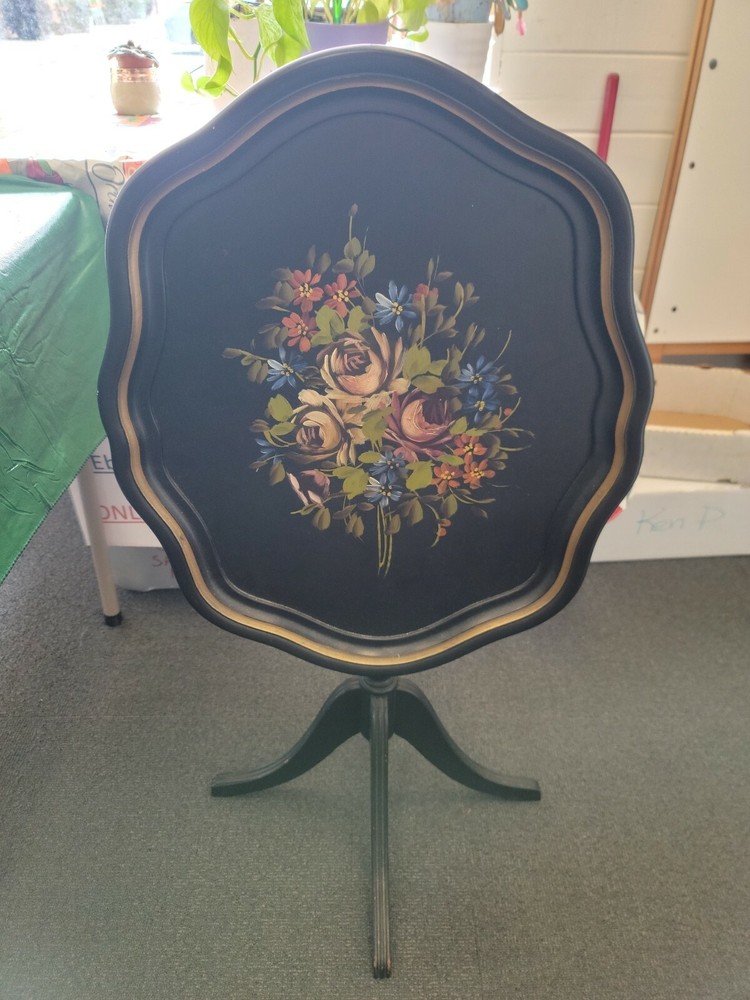Vintage Tilt Top Side Table Replica 24" tall