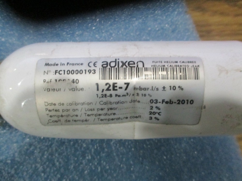 Adixen Model:109240 Leak Detector Accessory