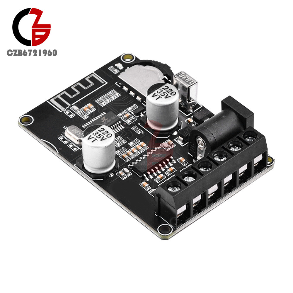 40W Stereo For Bluetooth Power Amplifier Board DC 5-24V Digital Amplifier Module