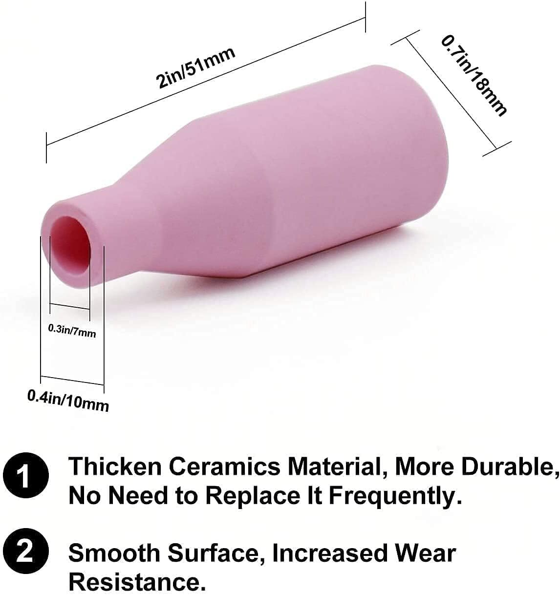 Mig Welder Ceramic Nozzles MB15 15AK 10Pack Gasless Consumables MIG/MAG Welding