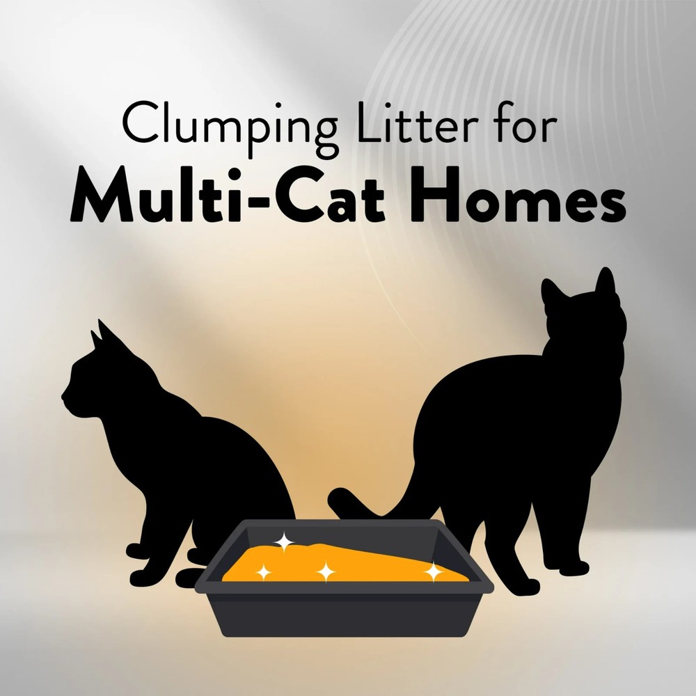 (2 pack) Hardball Lightweight Cat Litter, Clumping, No-Mess Scooping, Multi-Cat,