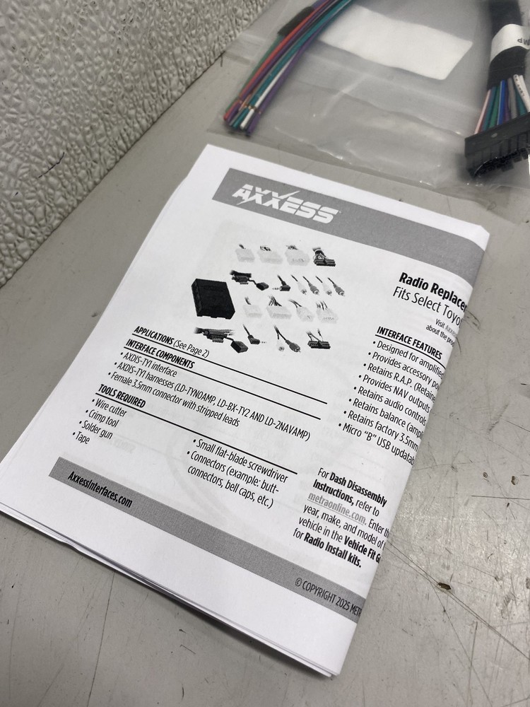 Axxess AXDIS-TY3 Interface W/ Sync for Toyota Models